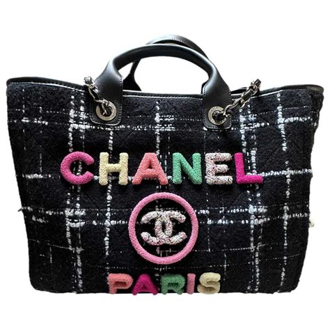 chanel 2019 deauville|chanel deauville tweed tote.